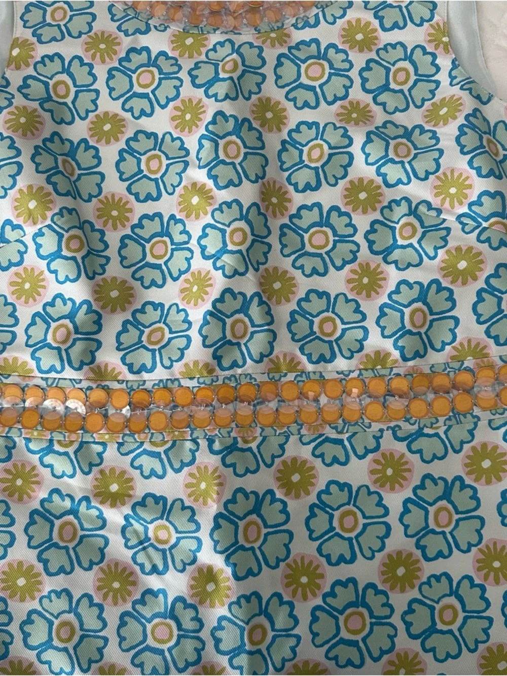 Stunning $498 Tory Burch Annette Dress Silk Cotton Size 6 - Picture 3 of 5